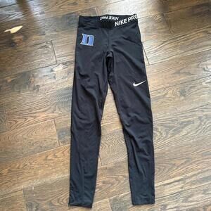 Nike Pro Women's DUKE Black and‎ Navy Legging Size Small